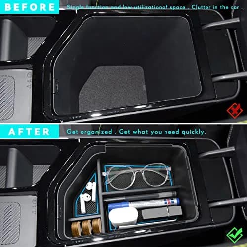 MARCHFA Center Console Organizer Tray Blue for Kia EV6 2022-2026 | Keeps Your Car Tidy thumbnail 2