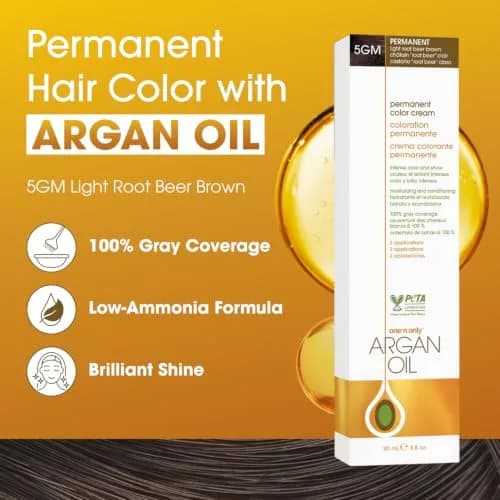 One 'N Only Permanent Hair Color & Dye 3 Fl Oz | Rich Argan Oil Formula, 100% Gray Coverage, Luminous Shine, Unmatched Conditioning thumbnail 2