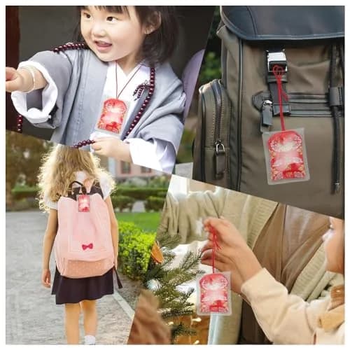 WEBEEDY Lucky Amulet Set 4cm×6cm | Japanese Omamori for Good Luck & Blessings thumbnail 4