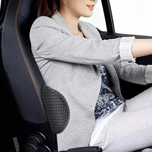 FOUSUPDT Lumbar Pillow Memory Foam Support Cushion for Office & Car | Relieves Lower Back Pain thumbnail 5