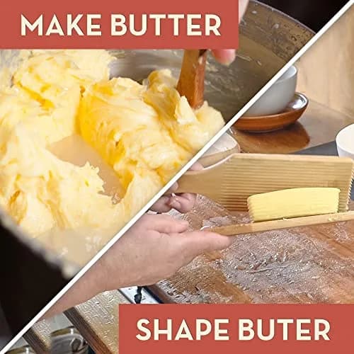 Country Trading Co. Gnocchi Board and Butter Paddles Kit | Wooden Pasta Tools Set for Italian Cooking thumbnail 5