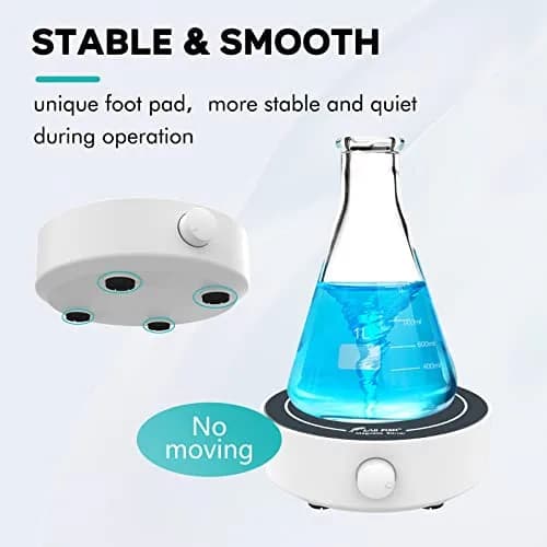 LAB FISH MS3 Magnetic Stirrer Mixer Stir Plate Set | 1800RPM, 3L Capacity, Includes 3 Stir Bars & Retriever, Compact for Lab & Homebrew thumbnail 5