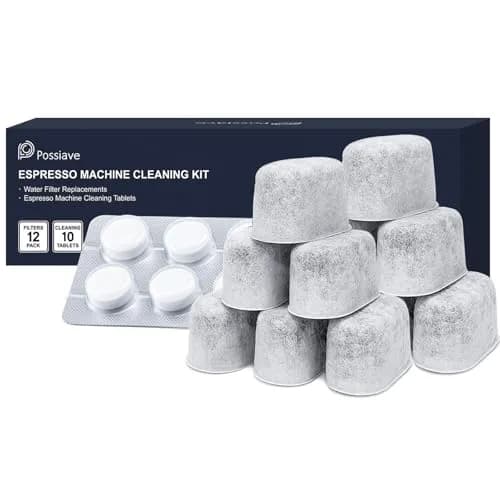possiave 12-Pack Water Filters & 10-Pack Cleaning Tablets for Breville Machines | For Barista Express, Oracle & More thumbnail 8