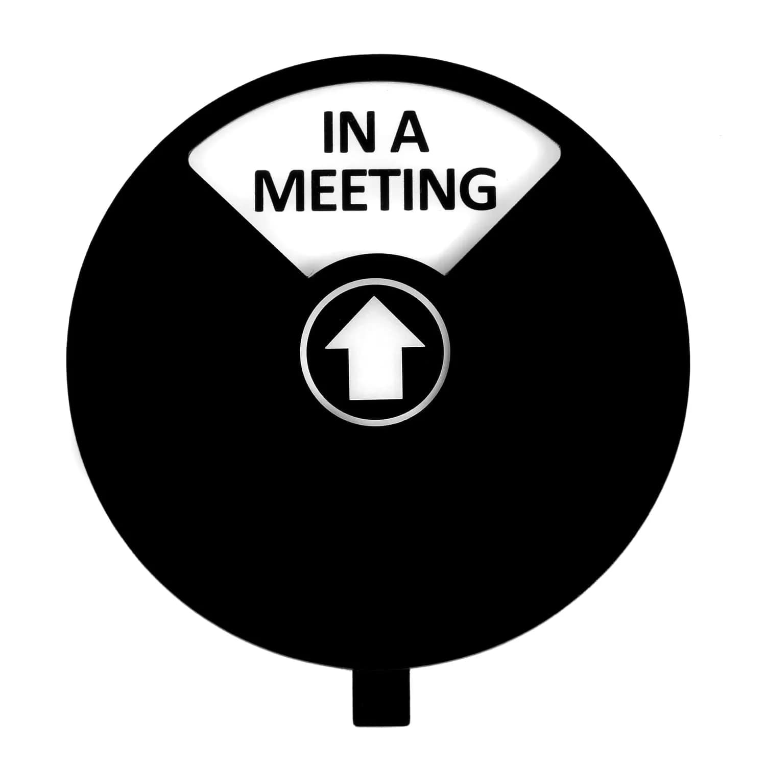 Kichwit Privacy Sign for Office, Do Not Disturb, Out of Office, Please Knock, In a Meeting (Black&White, 5 inch) - view 7
