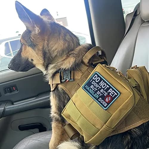 J.CARP Service Dog K9 Badge Patch 10 pcs | No Touch Embroidered Patches for Harness thumbnail 6