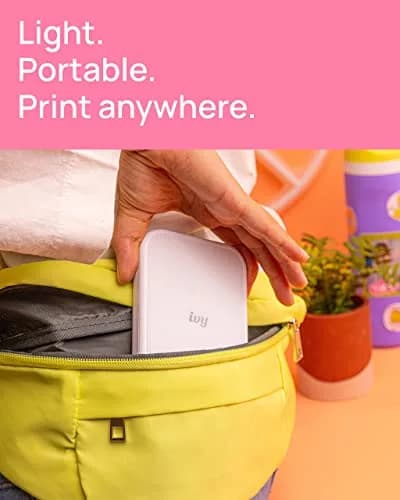 Canon Ivy 2 Mini Photo Printer, Pure White | Pocket-Sized ZINK Printer with Bluetooth 5.0 thumbnail 4