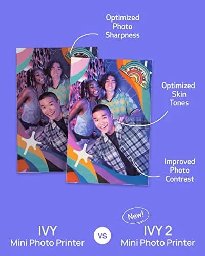 Canon Ivy 2 Mini Photo Printer, Pure White | Pocket-Sized ZINK Printer with Bluetooth 5.0 thumbnail 6