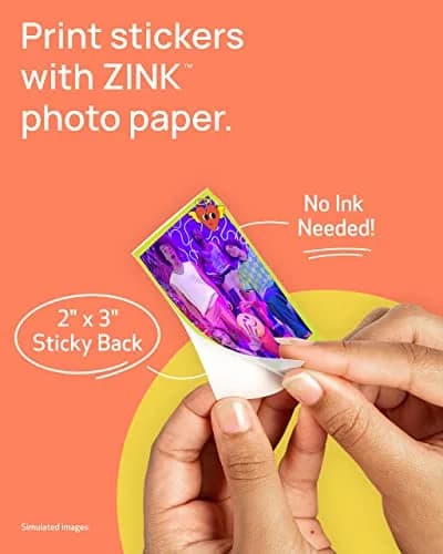 Canon Ivy 2 Mini Photo Printer, Pure White | Pocket-Sized ZINK Printer with Bluetooth 5.0 thumbnail 3