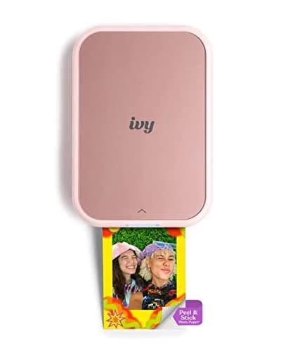 Canon Ivy 2 Mini Photo Printer, Blush Pink | Portable ZINK Printer with Sticky-Back Prints & Bluetooth 5.0 thumbnail 1