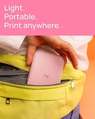 Canon Ivy 2 Mini Photo Printer, Blush Pink | Portable ZINK Printer with Sticky-Back Prints & Bluetooth 5.0 thumbnail 4
