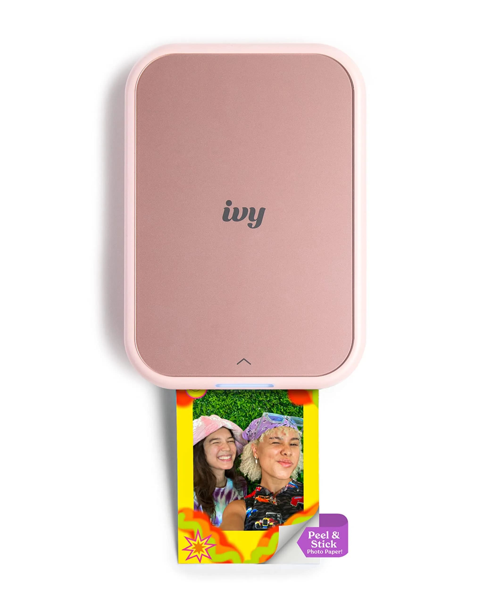 Canon Ivy 2 Mini Photo Printer, Blush Pink | Portable ZINK Printer with Sticky-Back Prints & Bluetooth 5.0 — Pink