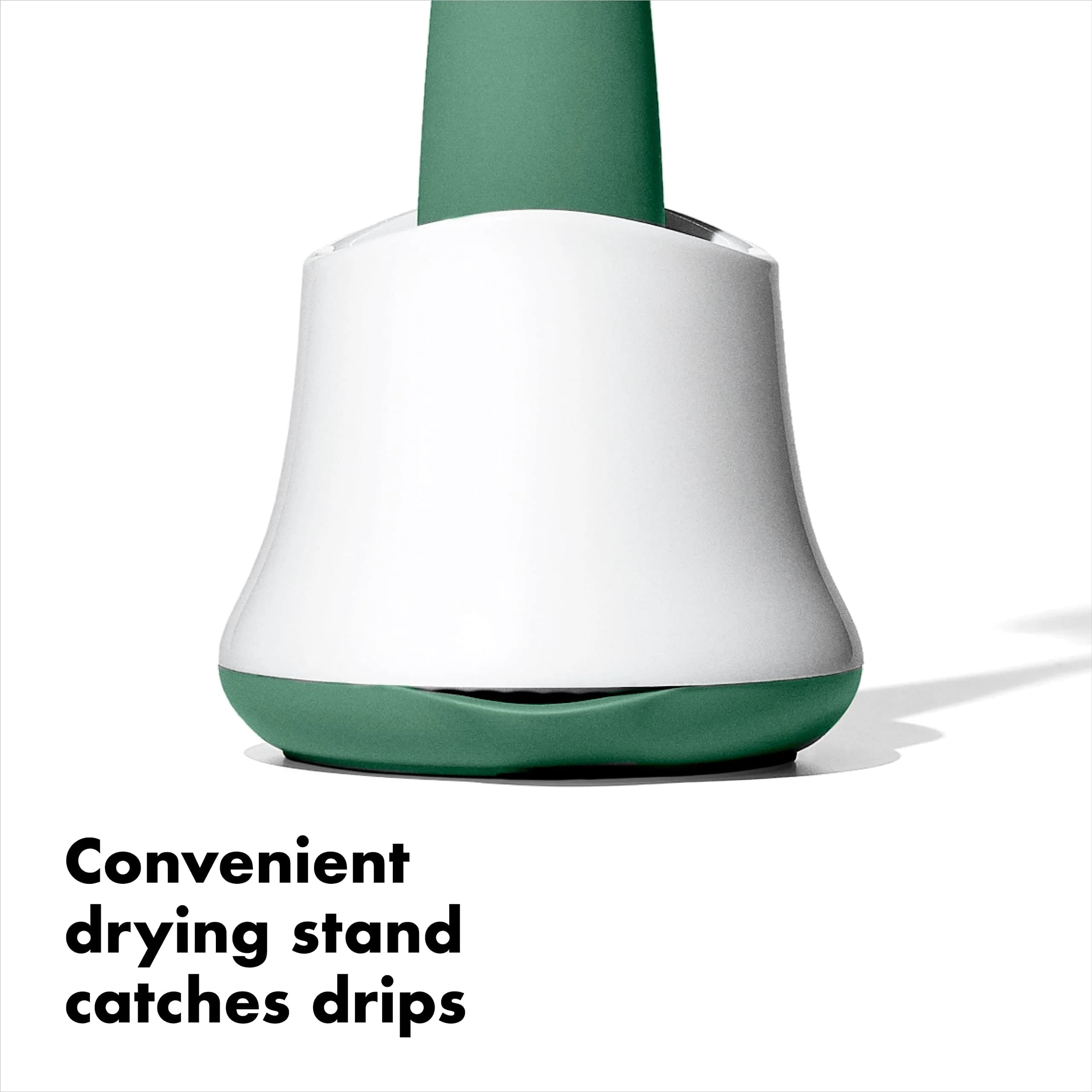 OXO Tot Bottle Brush with Nipple Cleaner and Stand, Sage | BPA-Free, Top-Rack Dishwasher Safe - view 6