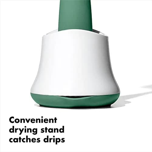 OXO Tot Bottle Brush with Nipple Cleaner and Stand, Sage | BPA-Free, Top-Rack Dishwasher Safe thumbnail 6