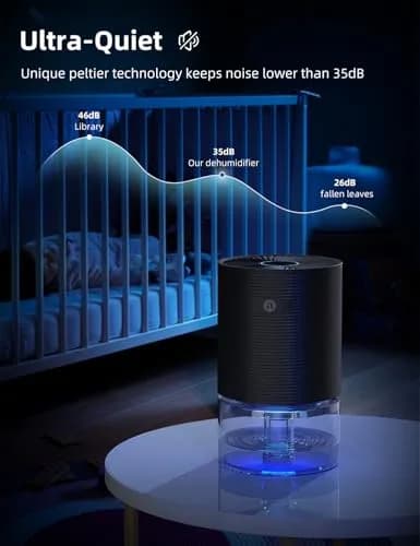 avylo Dehumidifier 25oz | Ultra Quiet, Auto-Off, Energy Saving for Bedroom & Home thumbnail 6
