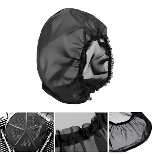 TCMI Motorcycle Waterproof Air Filter Rain Sock Cover for Harley Davidson Touring 15.2 cm (6 in) | Protects Air Cleaner Kits thumbnail 1