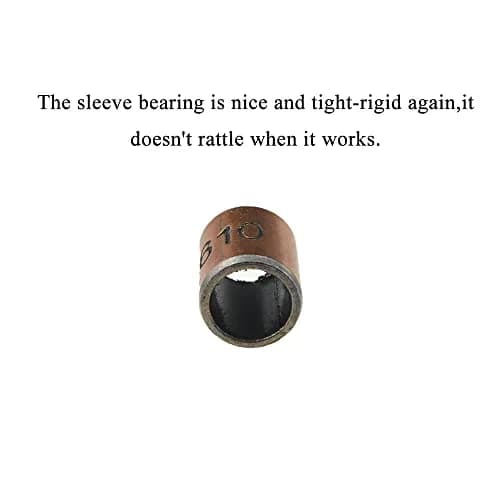 Acoeitl Steel Sleeve Bushing Bearing 6mm Bore x 8mm OD x 10mm Length | Tight, Oil-Free, No Rattle, 10Pcs thumbnail 3
