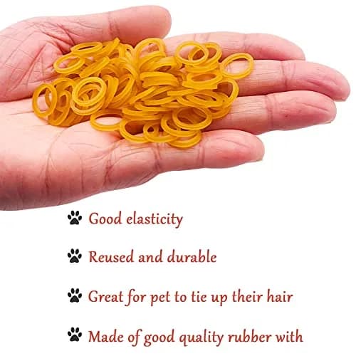 PET SHOW 3000pcs (300g) Black Rubber Bands for Pet Hair Grooming | Strong Hold, 10mm Diameter thumbnail 4