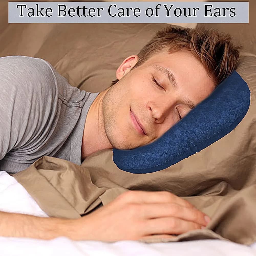 Wuronsa Ear Piercing Pillow with Hole for Cartilage Piercings, CNH Support | Adjustable Cotton Pillow for Side Sleepers - view 5