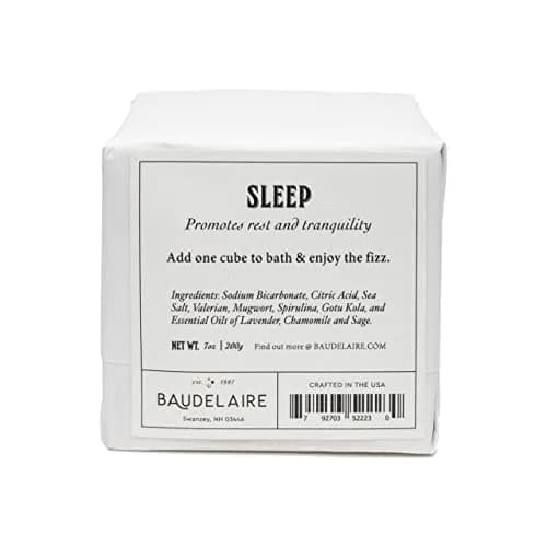 Baudelaire Sleep Bath Cube 7oz | Lavender, Chamomile, Sage Aromatherapy Relaxation thumbnail 2
