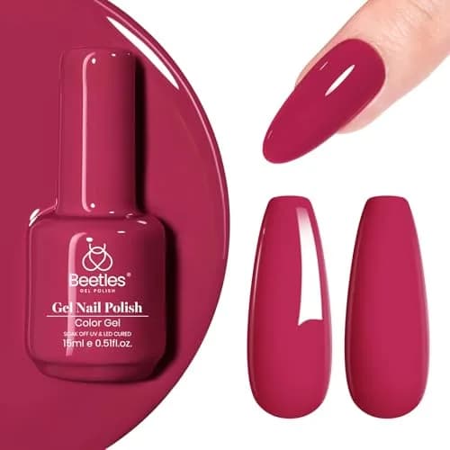 Beetles Gel Nail Polish, Cherry Mocha, 15ml (0.5 Fl Oz) | 9-Free Formula for Long-Lasting Manicures thumbnail 1