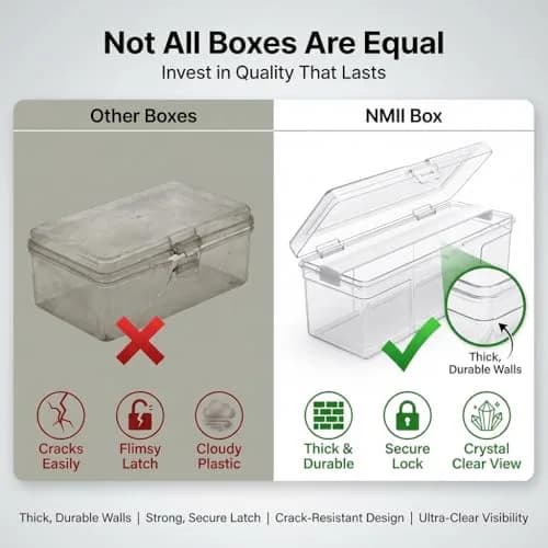 NMII Multipurpose Plastic Storage Box with 1 Adjustable Rods, 30cm (11.8in) | Transparent Jewelry Organizer for Bangles, Watches, Accessories thumbnail 5