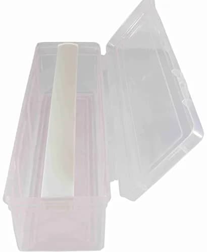 NMII Multipurpose Plastic Storage Box with 1 Adjustable Rods, 30cm (11.8in) | Transparent Jewelry Organizer for Bangles, Watches, Accessories thumbnail 1