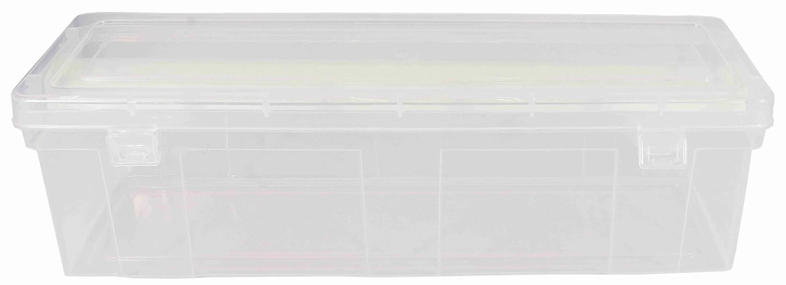 NMII Multipurpose Plastic Storage Box with 1 Adjustable Rods, 30cm (11.8in) | Transparent Jewelry Organizer for Bangles, Watches, Accessories - view 9