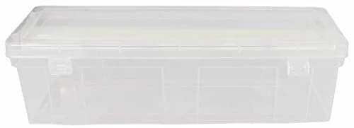 NMII Multipurpose Plastic Storage Box with 1 Adjustable Rods, 30cm (11.8in) | Transparent Jewelry Organizer for Bangles, Watches, Accessories thumbnail 9