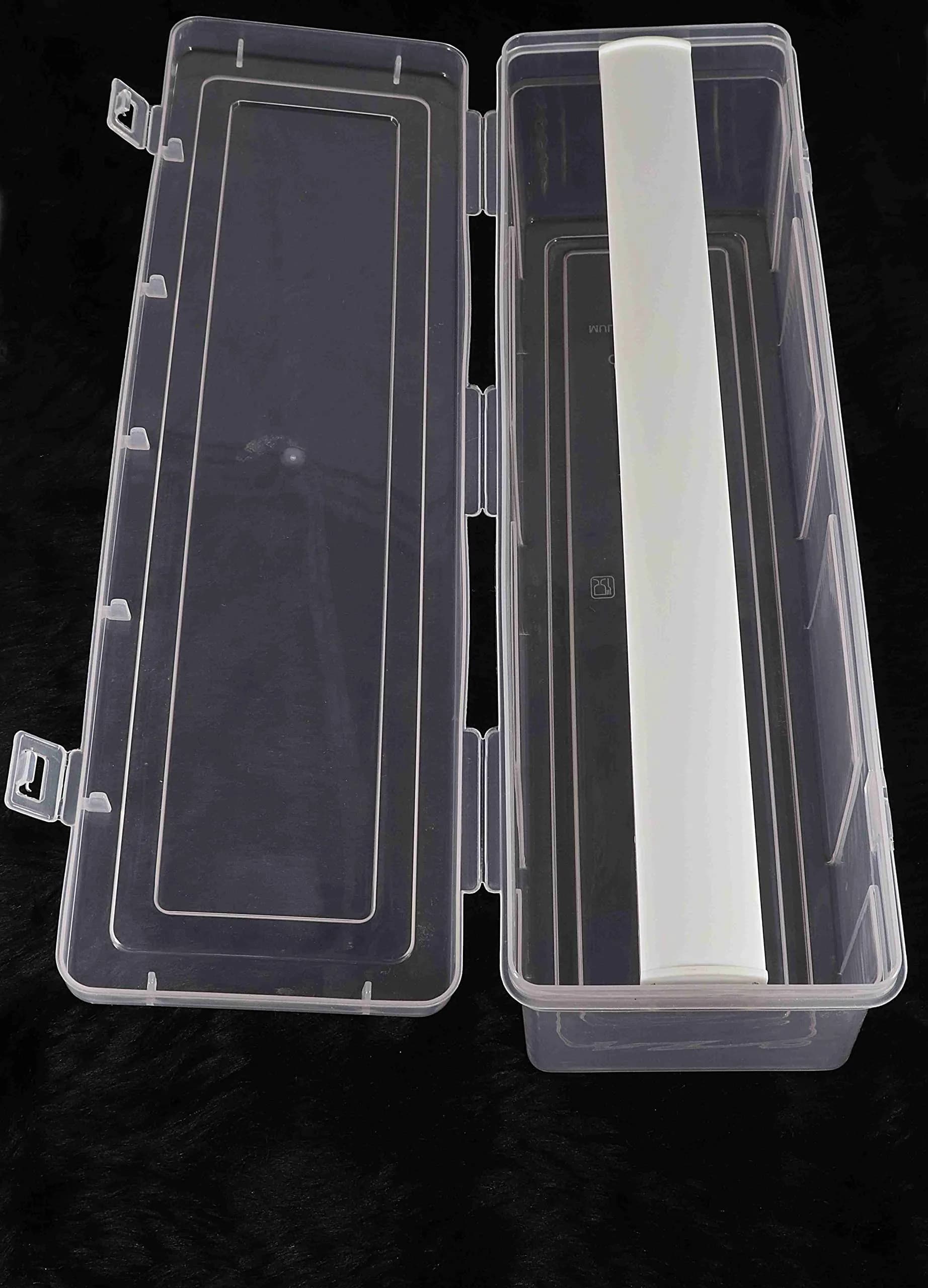 NMII Multipurpose Plastic Storage Box with 1 Adjustable Rods, 30cm (11.8in) | Transparent Jewelry Organizer for Bangles, Watches, Accessories - view 2