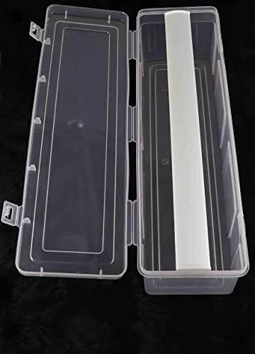 NMII Multipurpose Plastic Storage Box with 1 Adjustable Rods, 30cm (11.8in) | Transparent Jewelry Organizer for Bangles, Watches, Accessories thumbnail 2