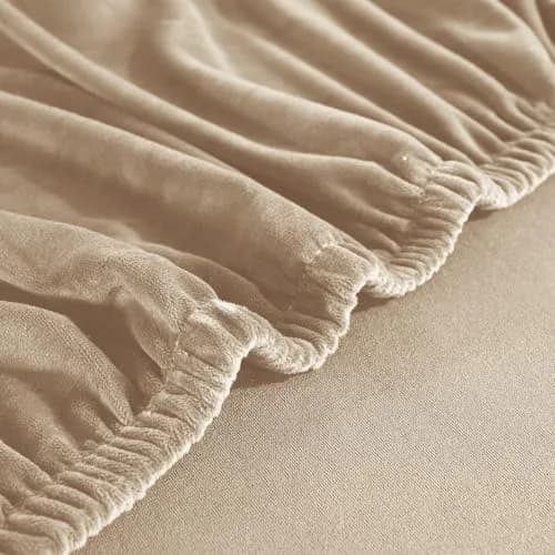 Jonuiony Grey Stretch Velvet Single Seat Sofa Cover | Protects Furniture from Daily Wear thumbnail 10
