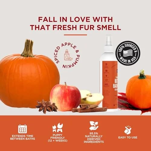 Natural Rapport Dog Cologne, Spiced Apple & Pumpkin Spray, 8 oz | Deodorizing & Odor Neutralizer for Dogs thumbnail 4