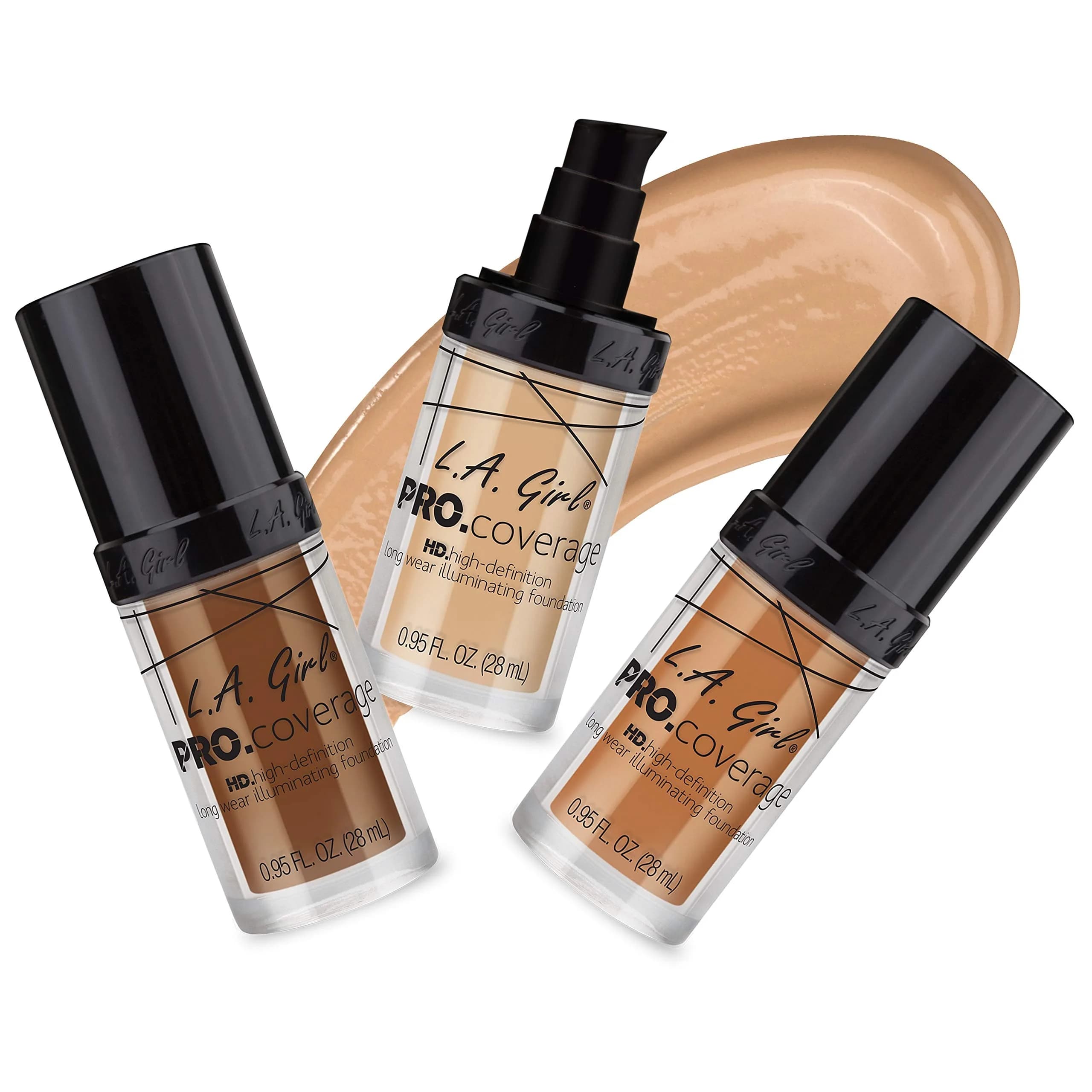 L.A. Girl Pro Coverage Liquid Foundation - Fair - Dewy, Radiant Finish - 28.08ml (0.95 Fl Oz) - view 4