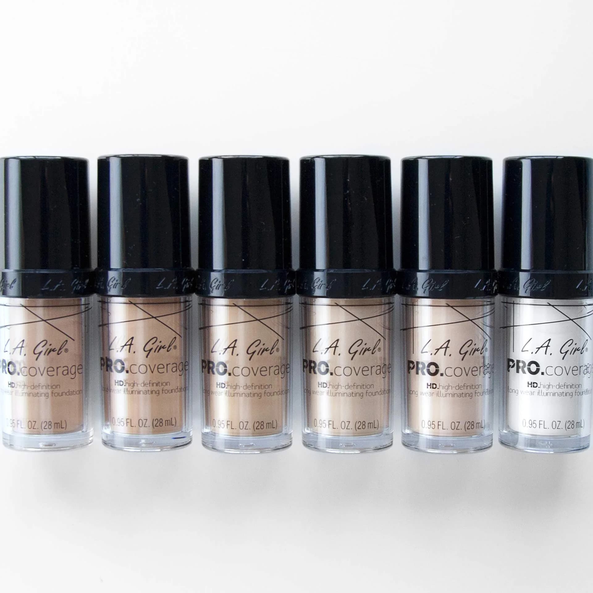 L.A. Girl Pro Coverage Liquid Foundation in White - Dewy, Radiant Finish (0.95 Fl Oz) - view 4