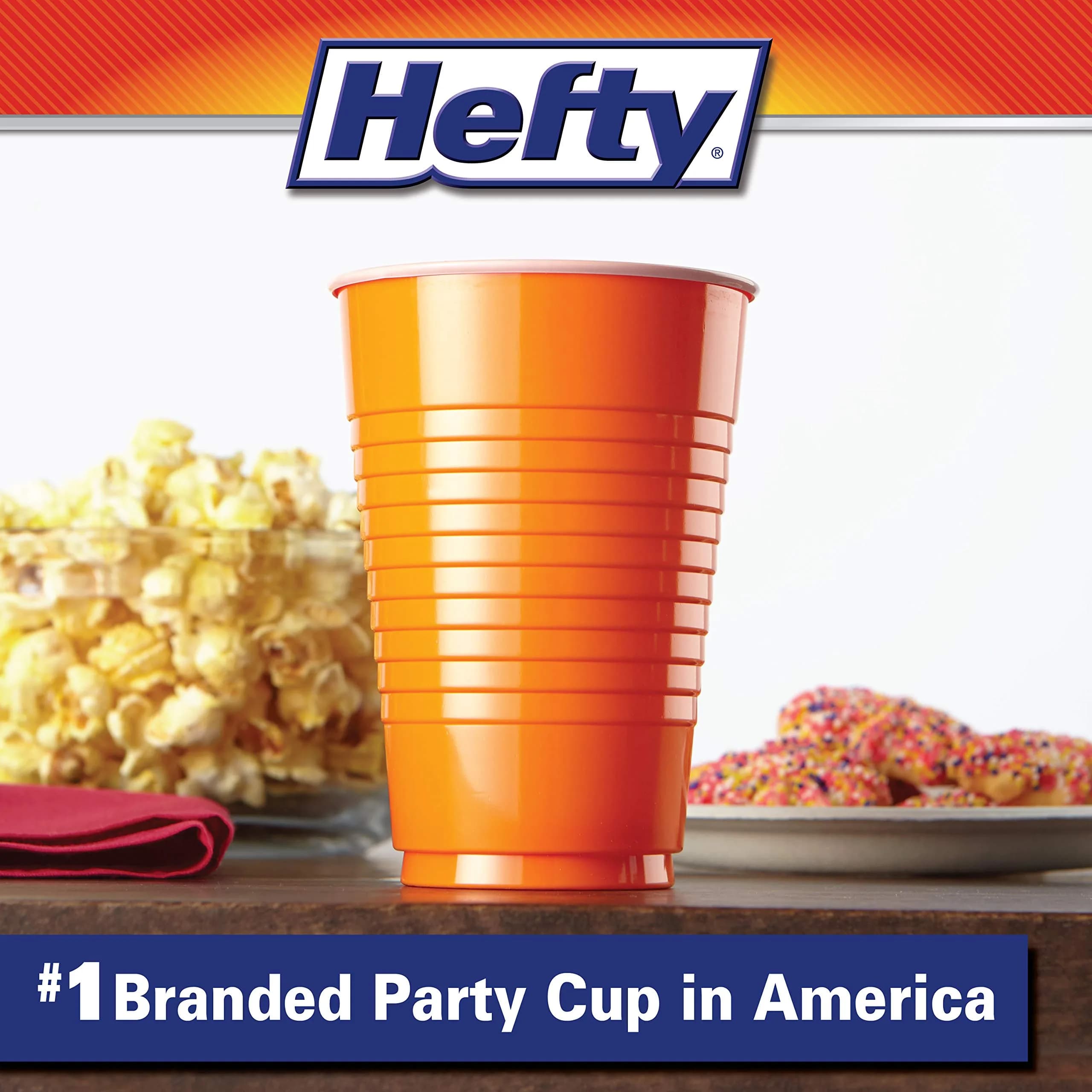 Hefty Assorted Color Plastic Cups, 16oz (473ml) 200 Count | USA Import Party Value Pack - view 2