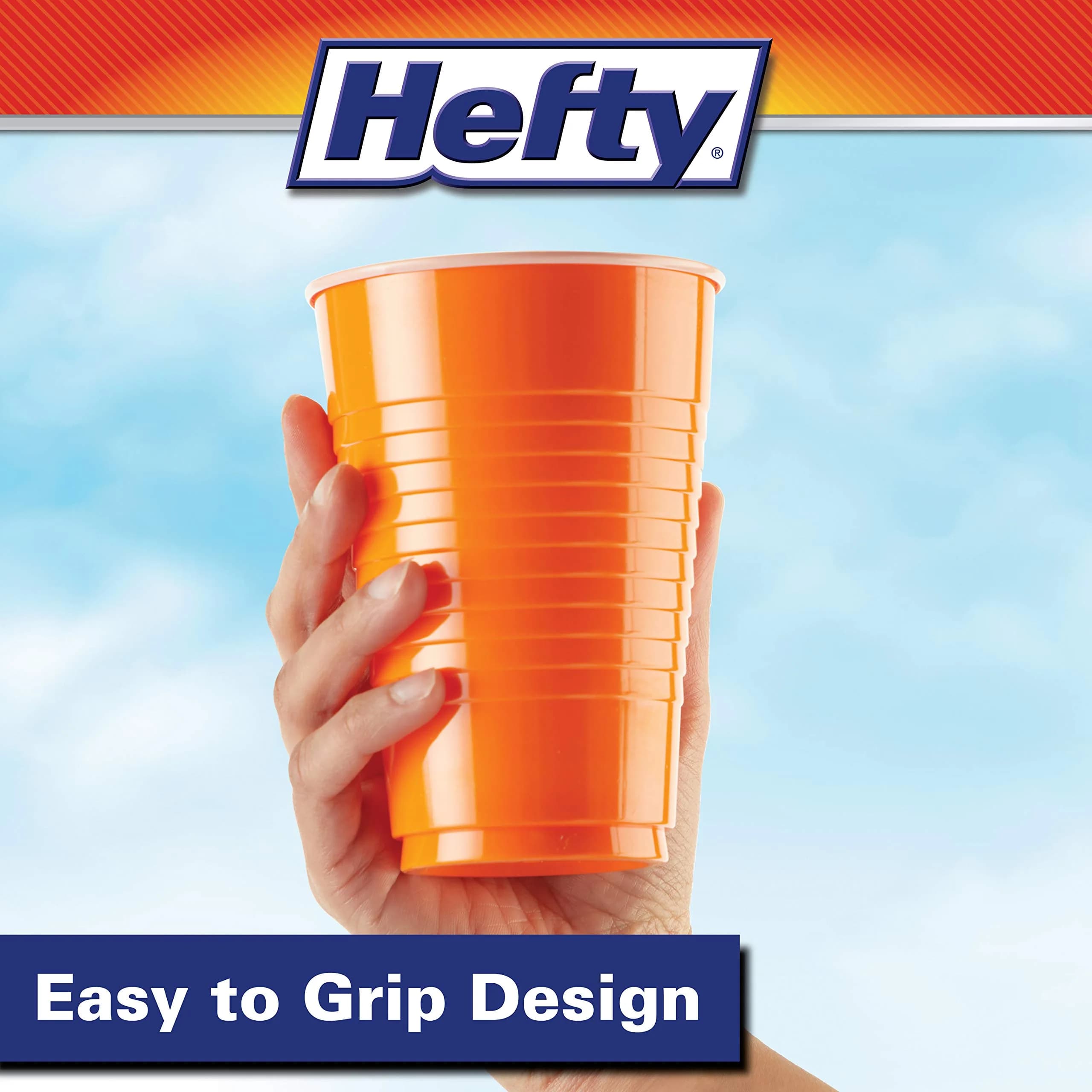 Hefty Assorted Color Plastic Cups, 16oz (473ml) 200 Count | USA Import Party Value Pack - view 6