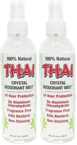 Thai Deodorant Stone Natural Crystal Mist Spray 8 Fl Oz | 24-Hour Hypoallergenic Body & Foot Odor Control thumbnail 1