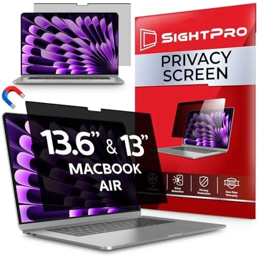 SightPro Magnetic Privacy Screen for MacBook Air 13.6 Inch (M2-M5) | Protects Screen & Data thumbnail 1