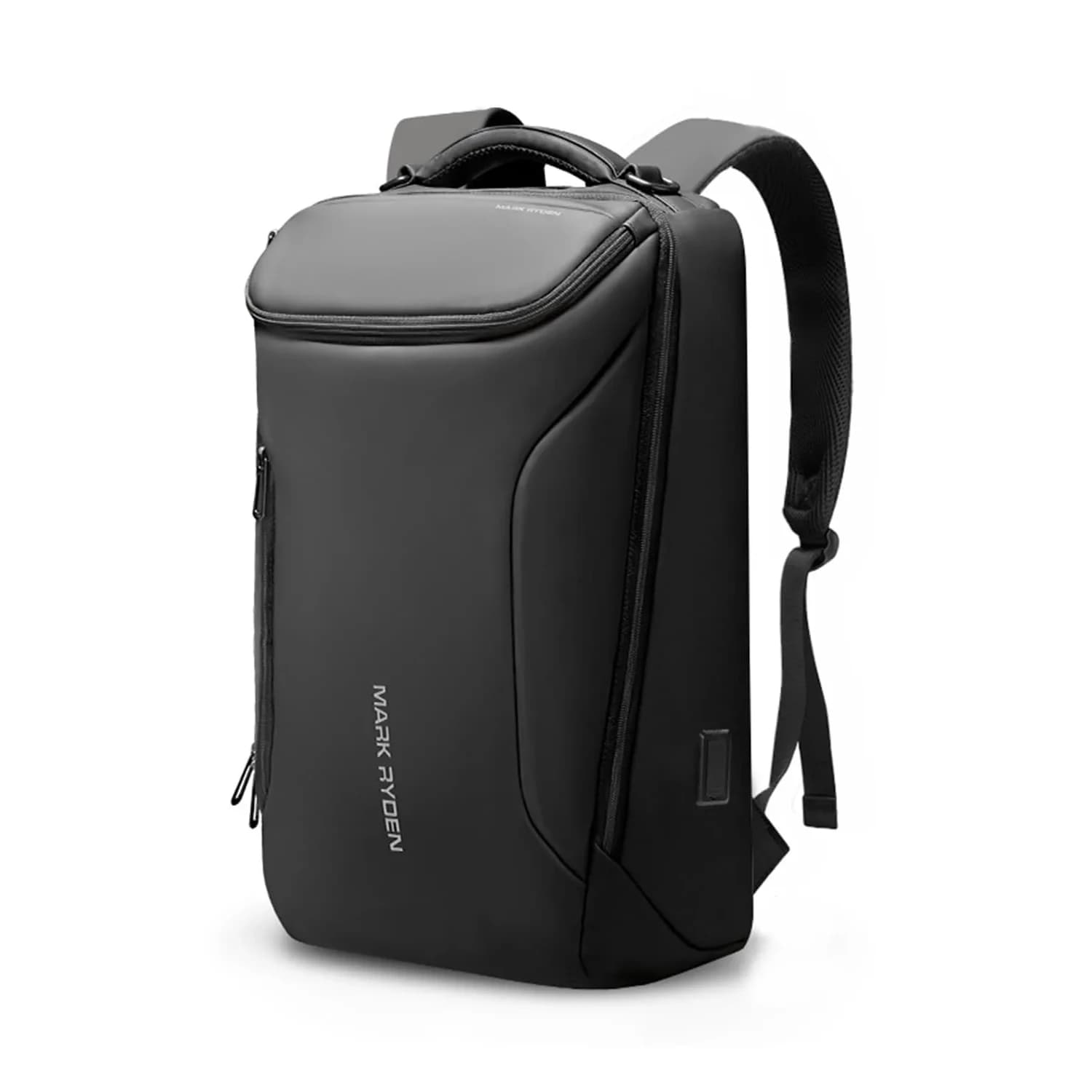 MARK RYDEN Business Backpack for Men, Waterproof 17.3 Inch Laptop Backpack with USB Charging Port & Sport Car Shape Design | 32L (1.2kg) — Black-2 Pockets / YKK-2 Pockets