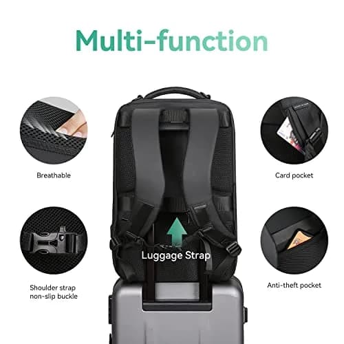 MARK RYDEN Business Backpack for Men, Waterproof High Tech Backpack with USB Charging Port, Fits 17.3 Inch Notebook | 30L Capacity thumbnail 4