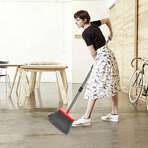 kelamayi Upgrade Broom and Dustpan Set with Long Handle, 128 cm (50.39 inches) | Upright Stand-up Storage for Home & Office thumbnail 5