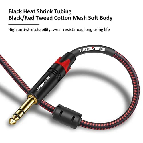 TIMEYES XLR to 6.35mm Jack Cable 4.5m (15ft) | Balanced Mic Cable with Gold-Plated Connectors thumbnail 3