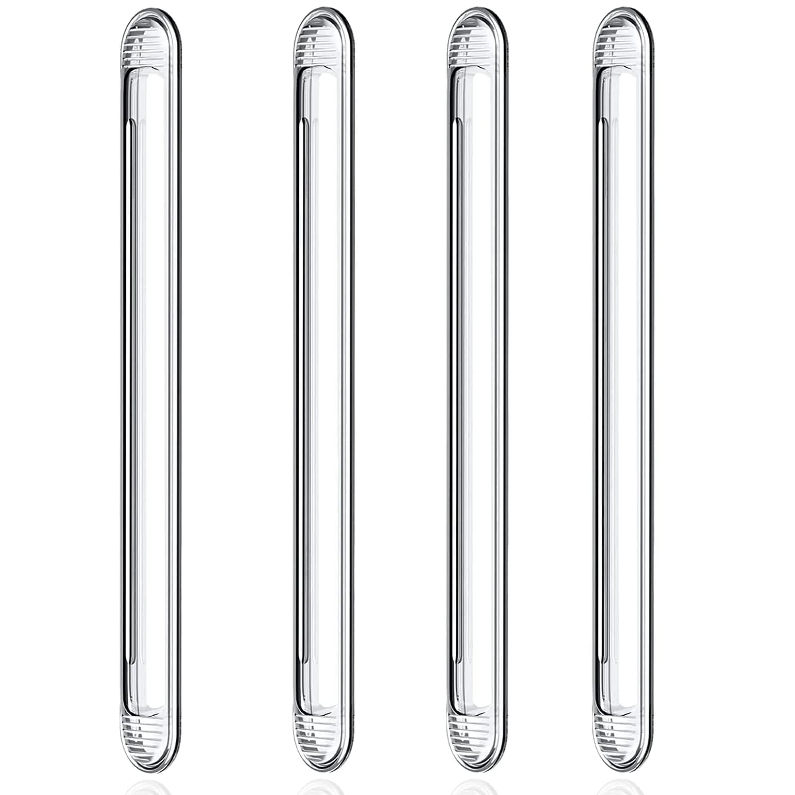 Uniticber Clear Furniture Bumpers, Adhesive Wall Pads, 4 Long | Impact-Absorbing PVC Strips for Walls & Furniture
