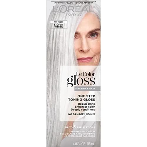 L'Oreal Paris Le Color Gloss One Step Toning Gloss 4 Fl Oz | Neutralizes Brassiness & Adds Shine thumbnail 1