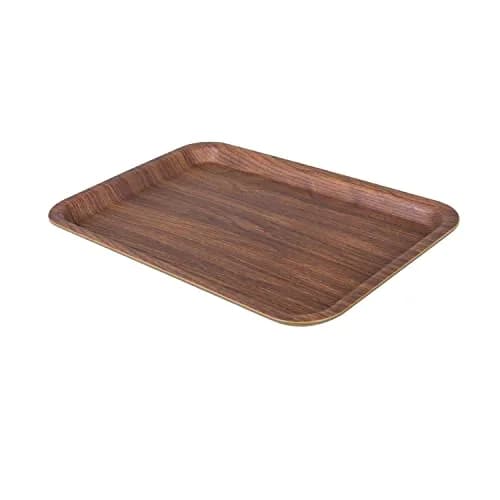 LUXE PARTY Mahogany Collection Serving Tray | Wooden Look, Dishwasher Safe, Freezer Safe, 9.5" x 13.6" thumbnail 4