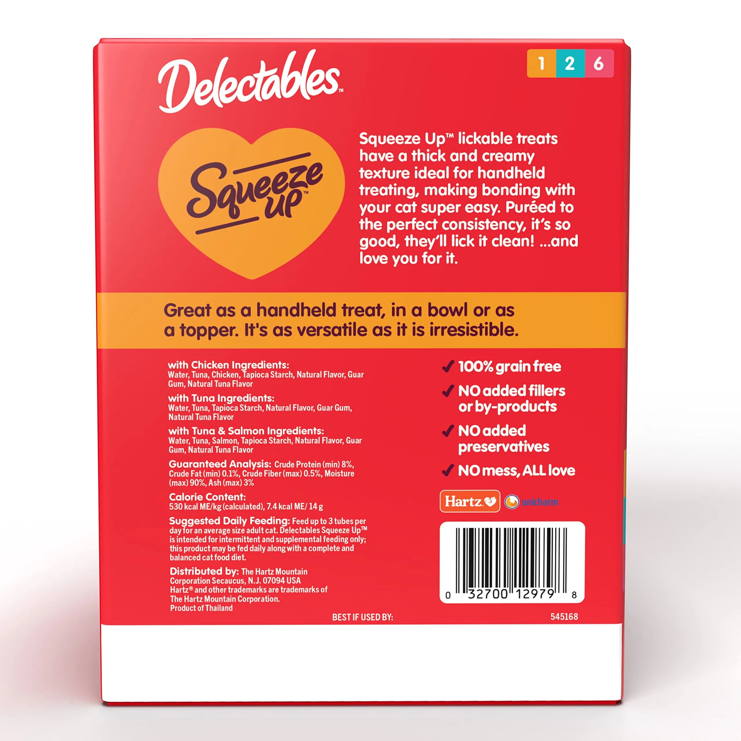 Delectables Squeeze Up Variety Pack Cat Treats 36 oz (72 Tubes) | Interactive Lickable Puree for Cats - view 7