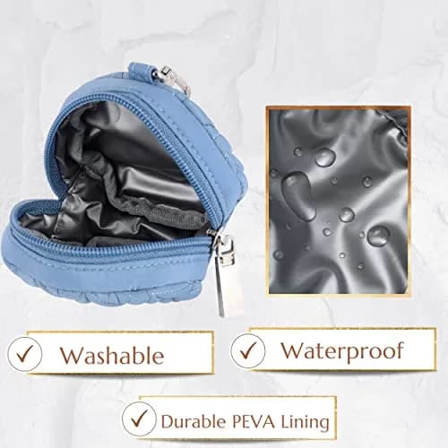 SEWBOO Pacifier Holder Case with Clip, Baby Pacifier Pouch Cover, Stylish Storage Container for Mom Bag (3.7L x 3.7W x 1.8H inches) thumbnail 3