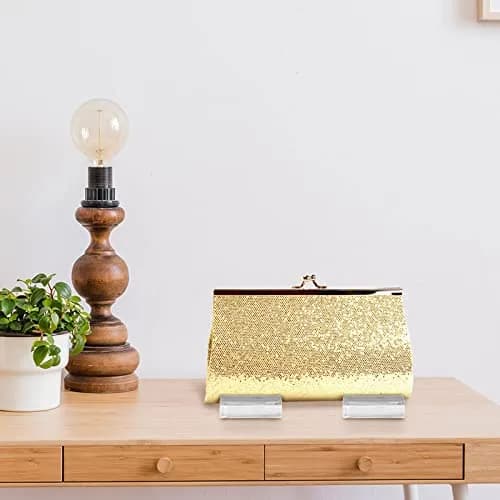 Weysat Clear Acrylic Purse Display Stands 7.5 cm (2.95 in) — Set of 6 | Organize Handbags & Jewelry thumbnail 7