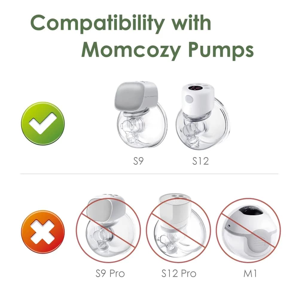 Maymom 17mm Flange Inserts for 24mm Shields | BPA-Free Silicone for Medela, Spectra, Elvie, Momcozy Pumps (2-Pack, Short) - view 3