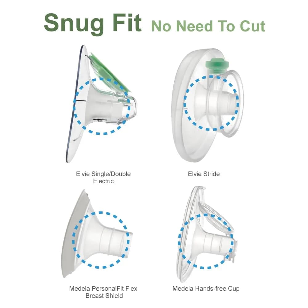 Maymom Flange Insert 19mm for 24mm Shields | BPA-Free Silicone, 2-Pack - view 7